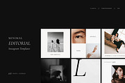 Minimal Editorial Instagram Template, a Social Media Template by Signture Muse Design (Thumbnail 1 of 12)