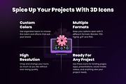 3D Coding Icons, a 3D by Flat Icons (Thumbnail 2 of 8)