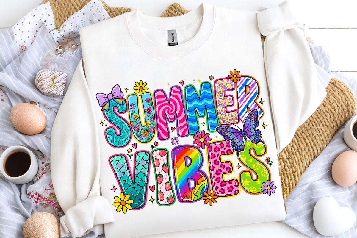 Summer Vibes Png, Retro Summer Png, an Illustration by CreationArt (Photo 4 of 5)