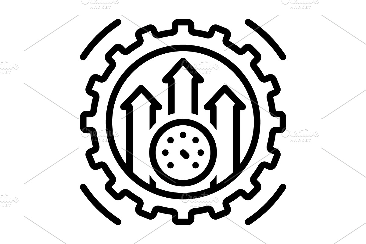 Efficiency capacity black icon, an Outline Icon by Creative priyanka
