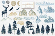 Winter Forest Mountain Gold, an Object Graphic by svetlanaARTdreams (Thumbnail 2 of 16)