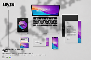 Devices Identity Branding Mockup, an Advertising Mockup by Se٧enStudio
