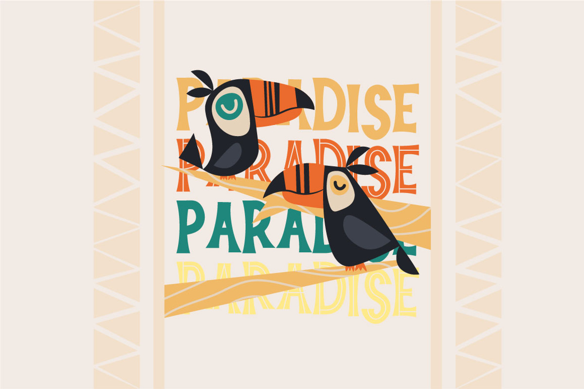 Tiki Tropical Summer Font, a Font by arausidp (Photo 6 of 7)