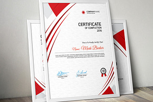 Certificate Word | PSD | AI, a Stationery Template by Curve Design