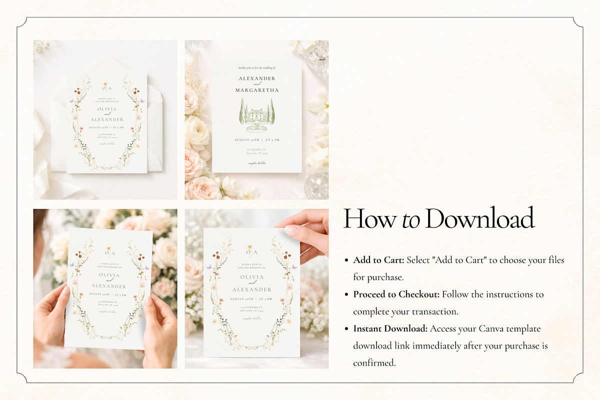 Wedding Invitation Canva Mockups, an Advertising Mockup by Matisse Studio (Photo 9 of 9)