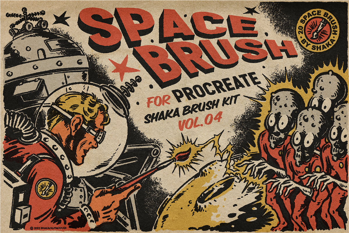 Space Brush for Procreate, a Brush Add-On by SHAKA (Photo 1 of 7)