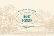 Vintage Landscape Illustrations, an Illustration by Graphic Goods (Thumbnail 3 of 18)