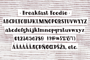 Breakfast Foodie Painted Serif Font