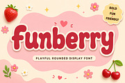 Funberry – Playful Display Font, a Slab Serif Font by Wow Magic (Thumbnail 1 of 5)
