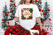 Vintage Merry Christmas Frame PNG, an Illustration by DreamArtGraphic (Thumbnail 5 of 5)