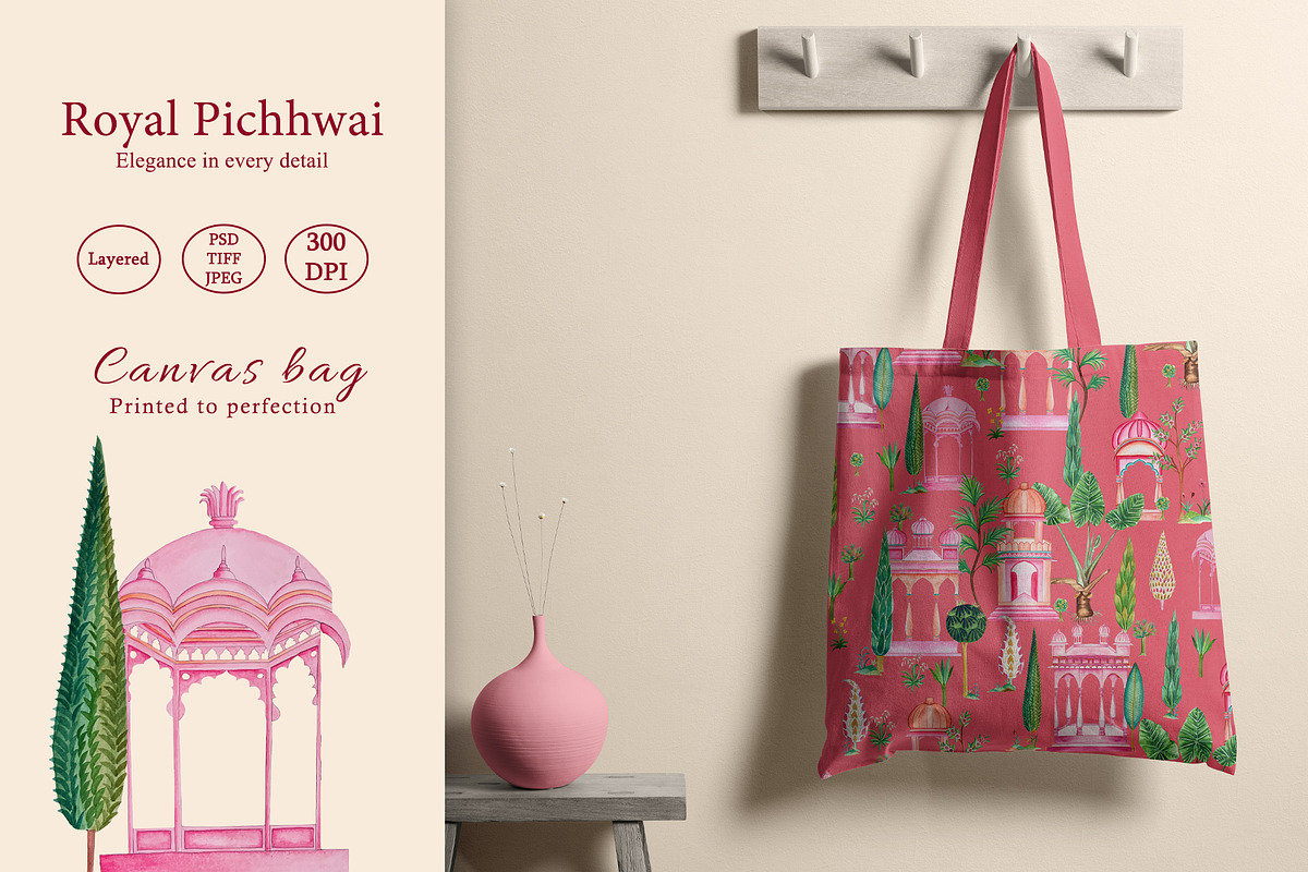 Royal Pichhwai Prints & Patterns, a Pattern Graphic by GND ART STUDIO (Photo 4 of 8)