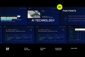 AI Company Pitch Deck Keynote, a Presentation Template by Neermana