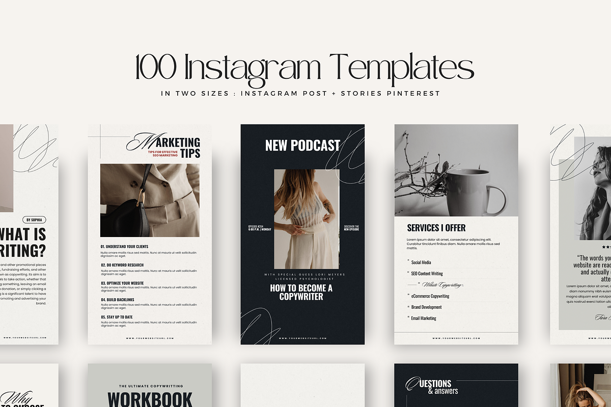 Canva Copywritting Kit Sophia, a Social Media Template by Lovely Confetti (Photo 5 of 9)
