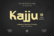 Kajju, a Sans Serif Font by twinstd (Thumbnail 1 of 13)