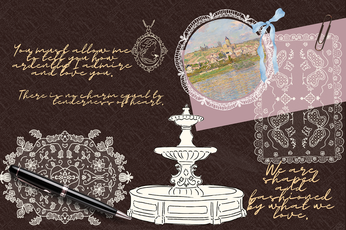 52+ Romantic Decorative Text Designs, an Object Graphic by The Journey Atelier (Photo 11 of 17)