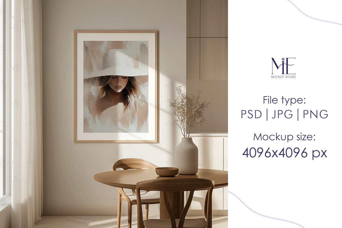 A1 Wall Frame PSD PNG Mockup, a Mockup by Mie Mockup Studio (Photo 7 of 7)