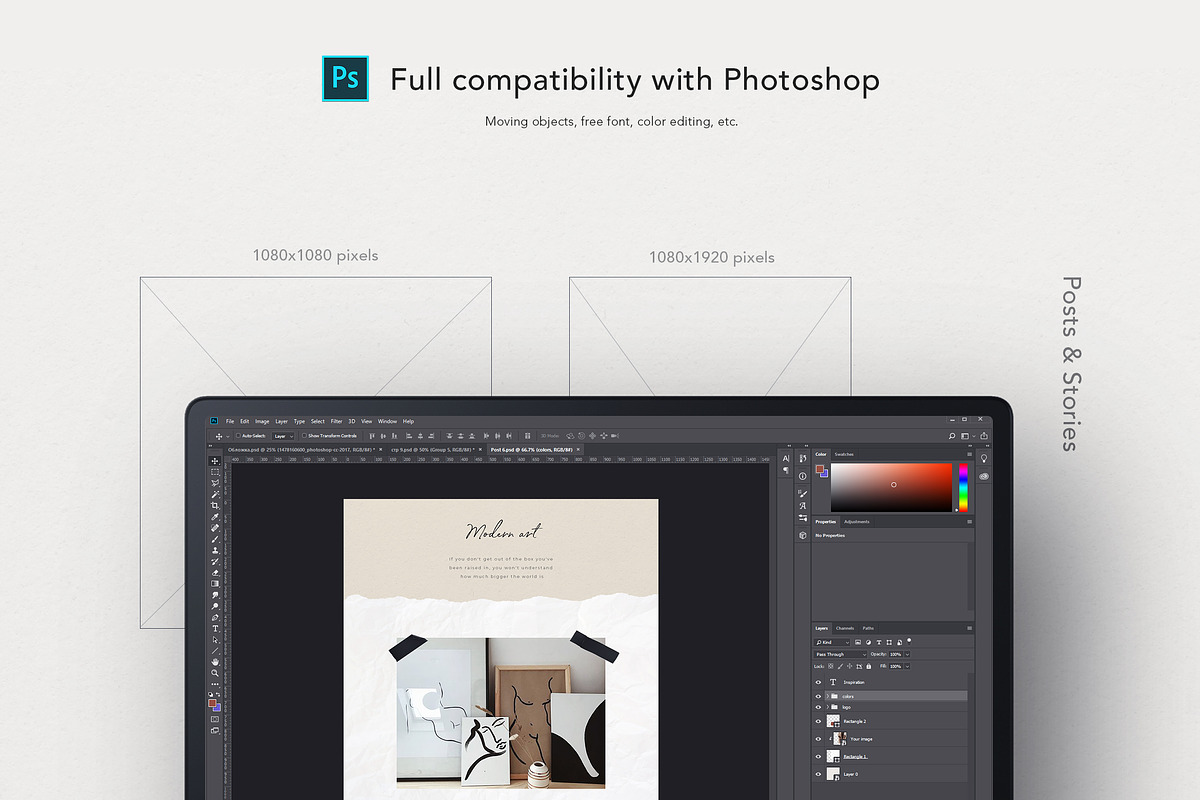 CANVA & PS /  Camellia Social media, a Social Media Template by Simple có (Photo 4 of 10)
