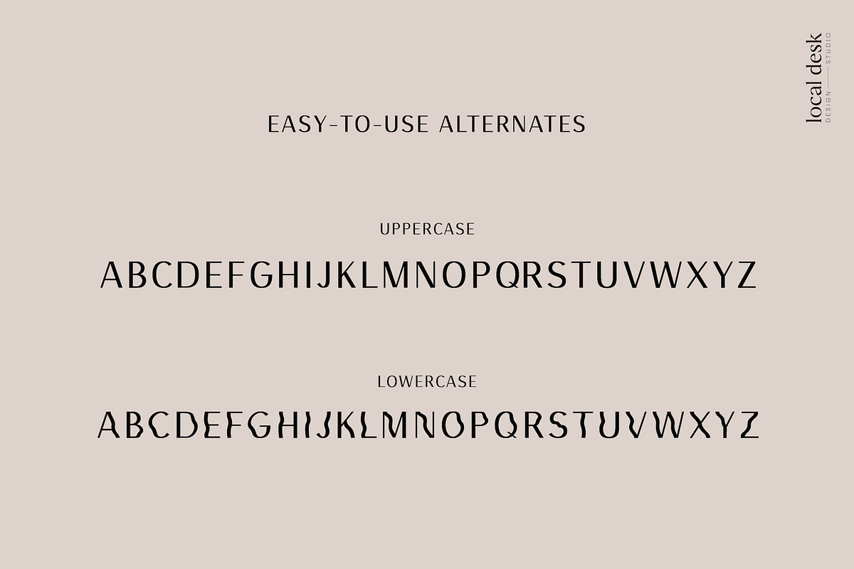 Olga Sans – Chic, Unique, Modern, a Sans Serif Font by Local Desk Designstudio (Photo 12 of 16)