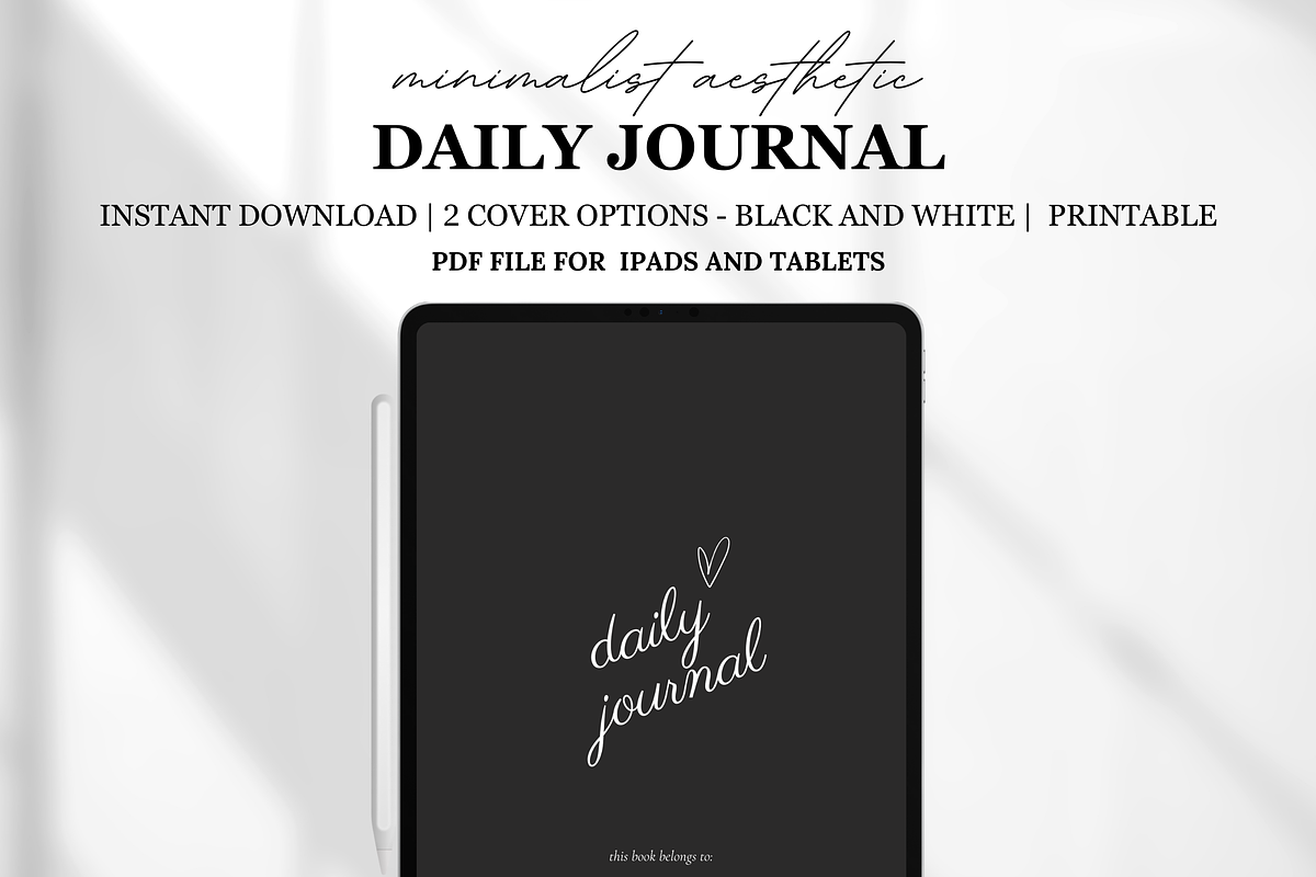 Minimalist Daily Journal, a Templates & Theme by AestheticsObsession (Photo 1 of 4)