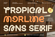 Tropical Morline, a Sans Serif Font by zeenesia (Thumbnail 2 of 14)