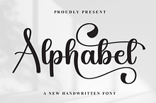 Alphabet | Script Font
