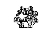 Remote Team Work Silhouettes Bundle, a Graphic by musafir_fashion (Thumbnail 13 of 14)