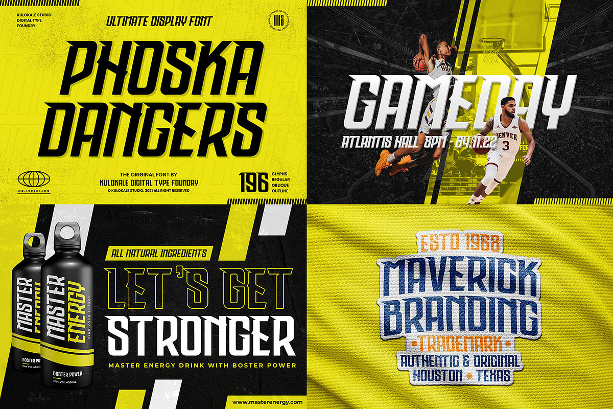Modern Display Font Bundle - SALE, a Sans Serif Font by Kulokale (Photo 6 of 13)