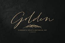 Golden, a romantic script & art