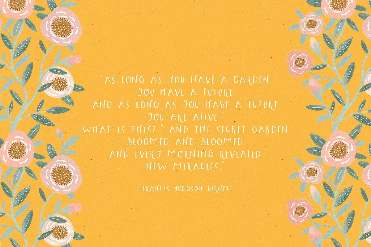 A Secret Garden font, a Sans Serif Font by annartdreams (Photo 2 of 8)