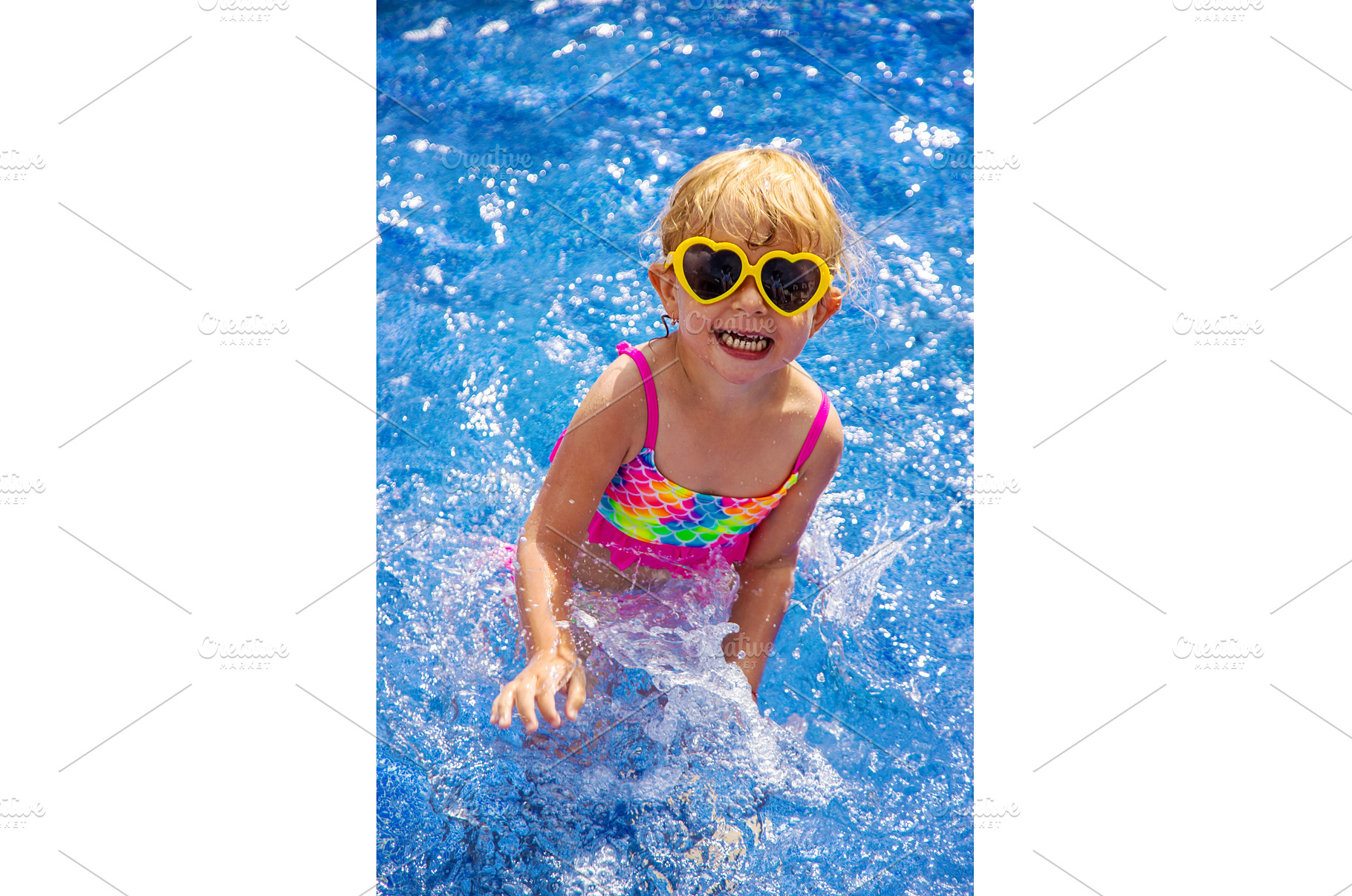 Child near the pool in sunglasses, a Sports & Recreation Photo by yanadjana