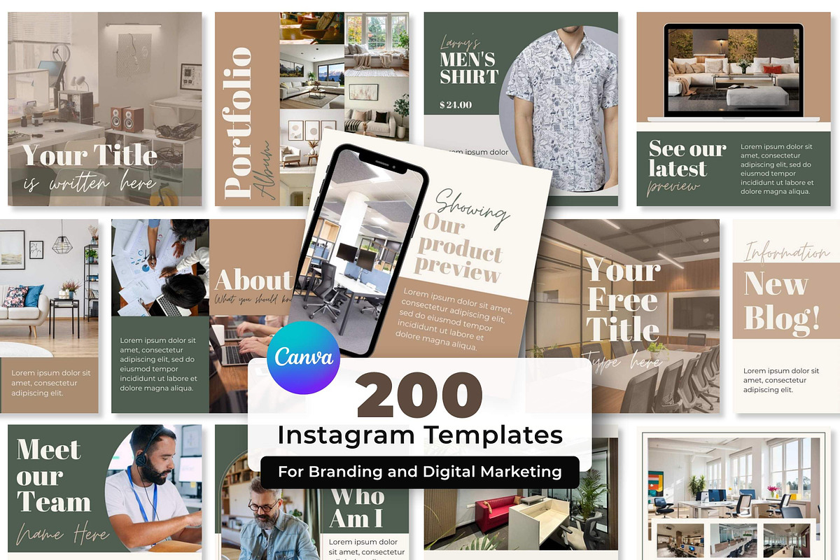 Natural Earth Instagram Template, a Social Media Template by Everyday Perfection (Photo 1 of 8)