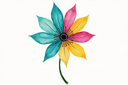 Retro Groovy Flowers Bundle, an Illustration by Amazin_art (Thumbnail 9 of 11)