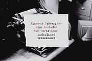 Mixed-up SVG Typewriter Font, a Serif Font by Ana's Fonts (Thumbnail 5 of 9)