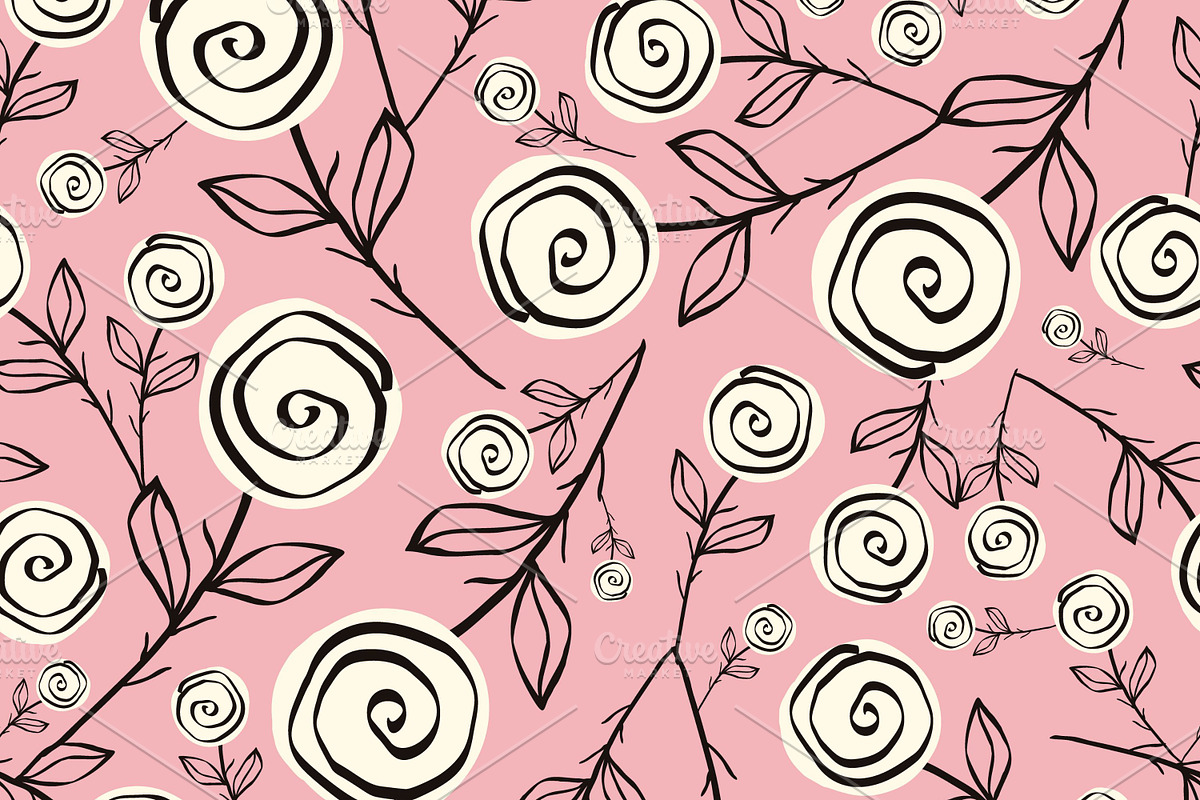 Whimsical Floral Patterns Pack, a Pattern Graphic by Art's and patterns (Photo 6 of 7)