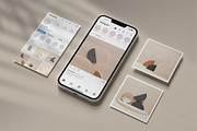 Instagram Post and Stories Mockup, a Device Mockup by graphicstuff.std (Thumbnail 7 of 10)