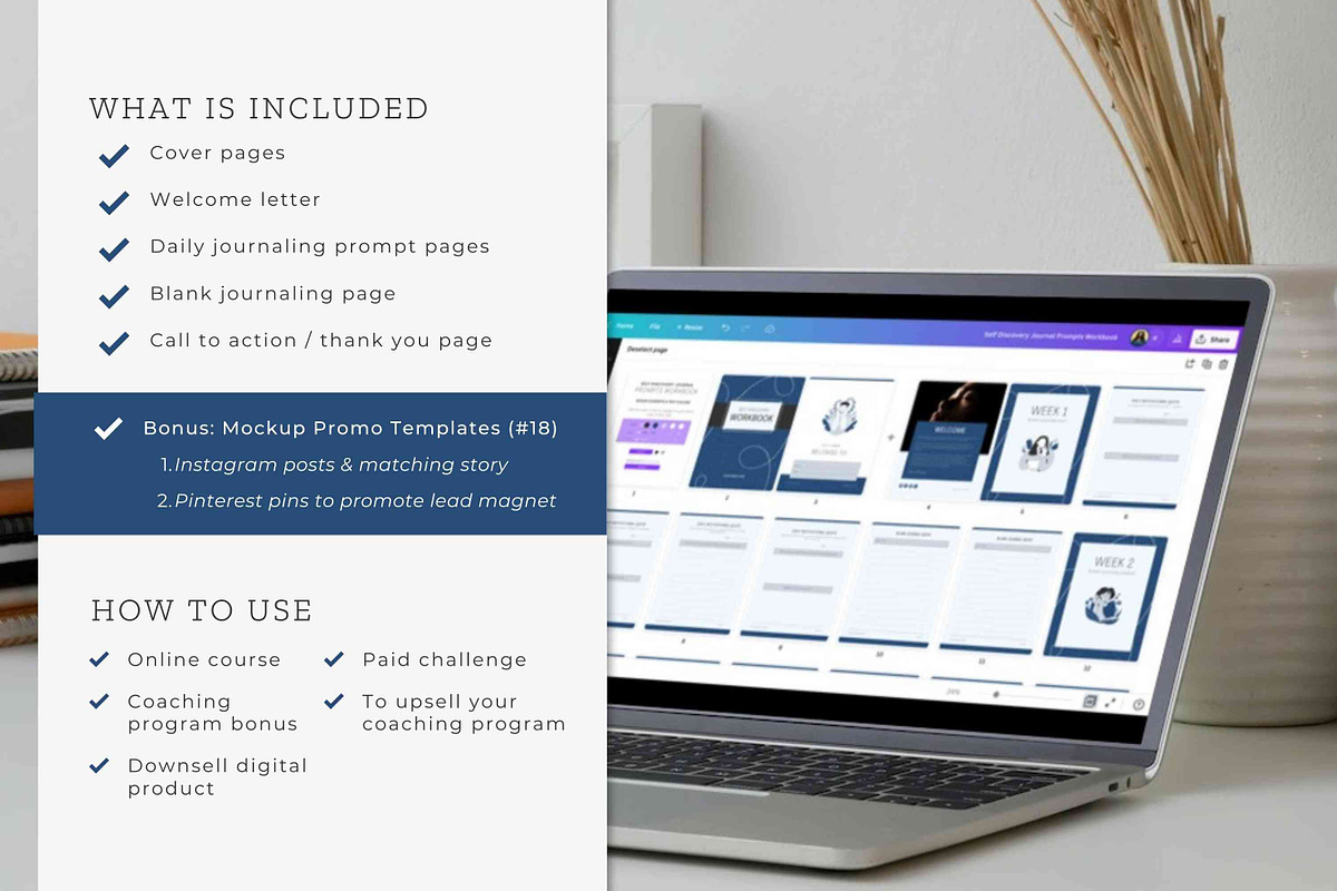 Self-Discovery Journal | Canva, a Magazine Template by Designs by Darowan (Photo 8 of 10)