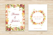 Floral Save The Date, an Invitation Template by HipFonts (Thumbnail 1 of 2)