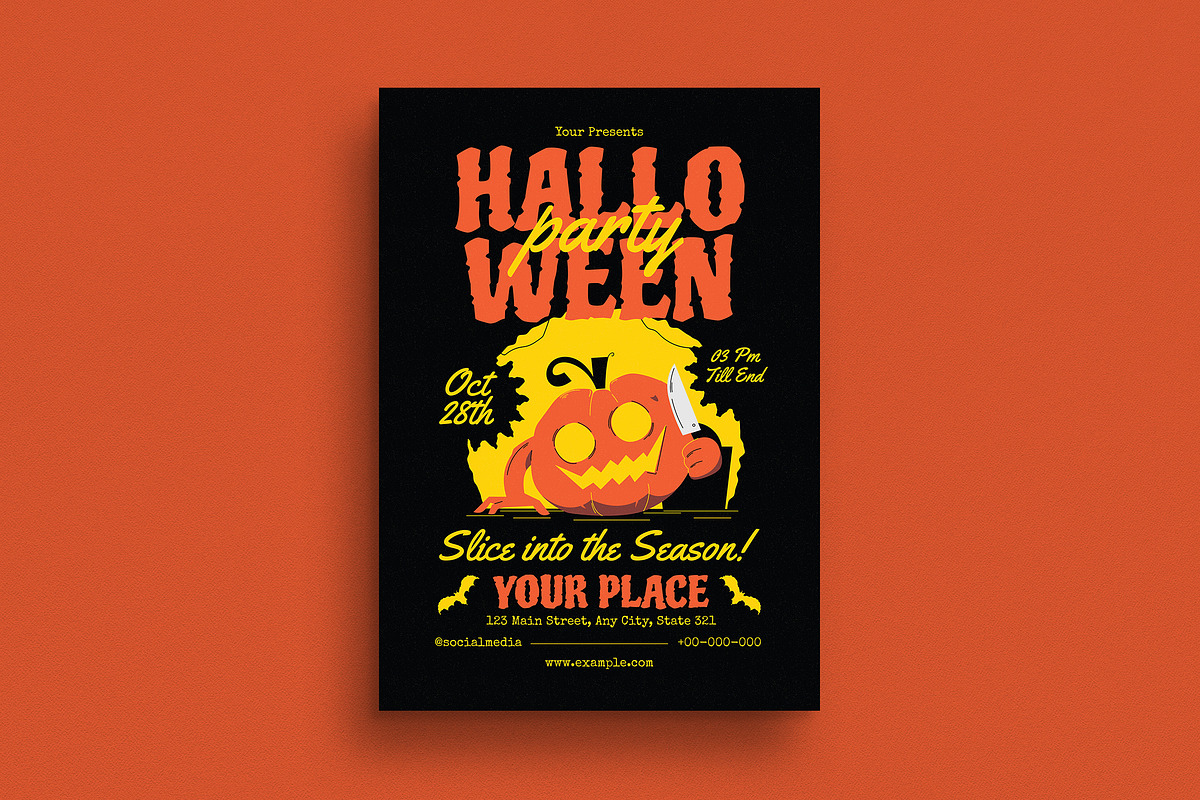 Retro Halloween Event Flyer, a Flyer Template by Guuver (Photo 1 of 3)