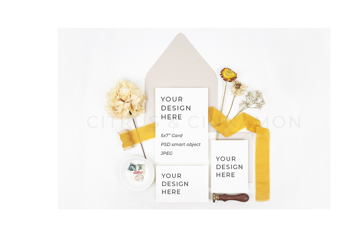 Wedding Suite Mockup Pack, a Print Template by Citrus and Cinnamon (Photo 4 of 4)