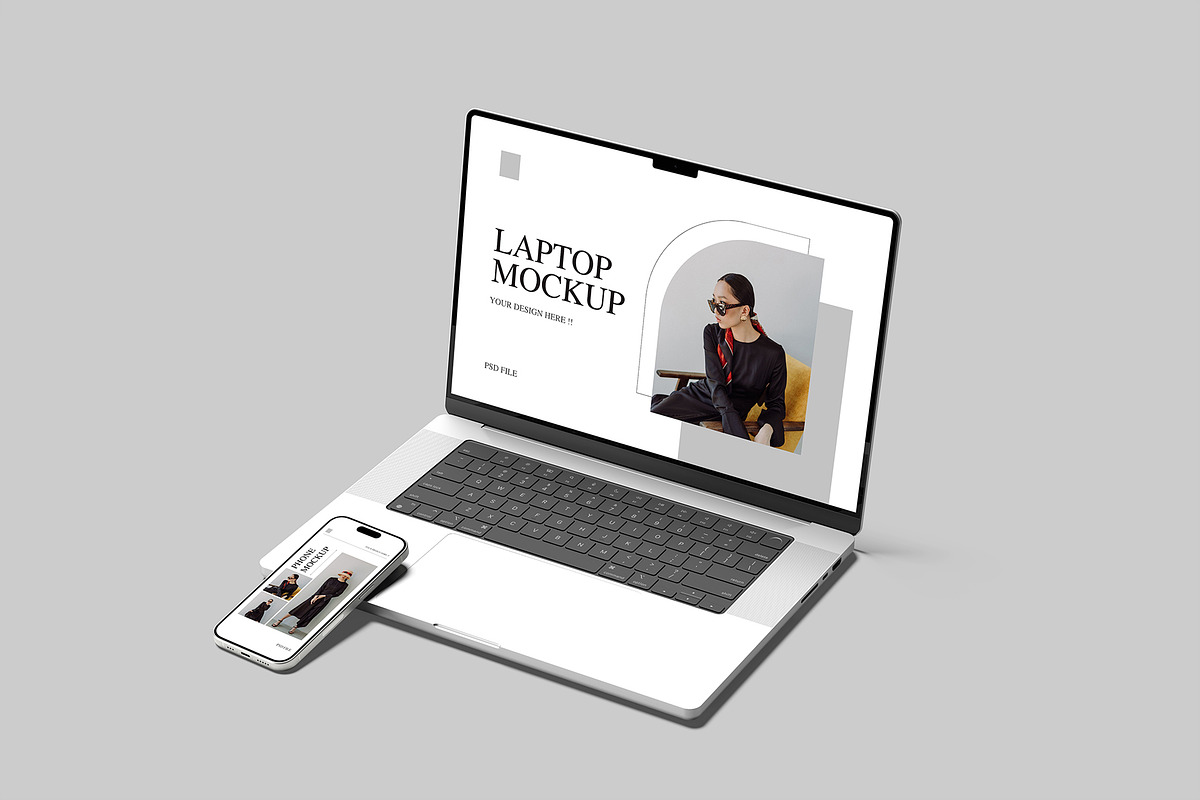Laptop and Phone Mockup, an iPhone Mockup by Amigos__46 (Photo 7 of 10)