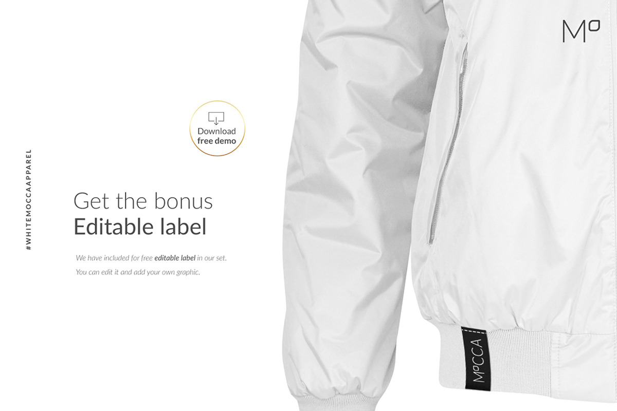 Bomber Jacket Ghost Mockups Set FREE, a Books & Magazine Mockup by Apparel_Mockups (Photo 15 of 21)
