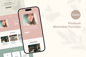 Minimalist Canva Portfolio Website, a Landing Page Template by batang