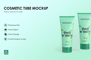 Cosmetic Tube Mockup, a Packaging Mockup by Artdez