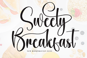 Sweety Breakfast | Script Font, a Handwritten Font by Scratchones (Thumbnail 1 of 9)