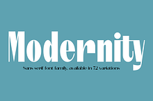 Modernity-A Complete Sans Serif