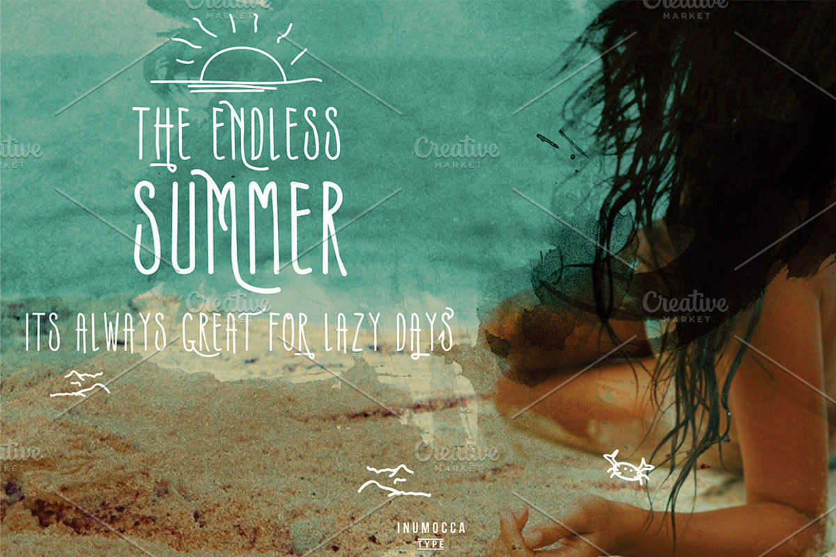Summers Typeface + BONUS vector preview 5