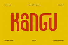 Kangu - Condensed Sans Serif