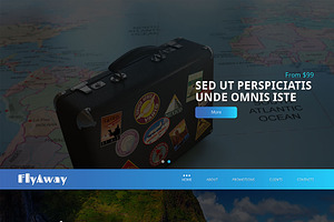 Fly Away Responsive One Page Theme