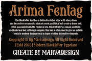 Arima Fentag - Old Decorative, a Blackletter Font by Marvadesign (Thumbnail 2 of 7)