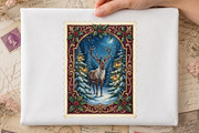 Vintage Christmas Stamps PNG Bundle, a Transportation Illustration by Digital Artistic99 (Thumbnail 4 of 9)